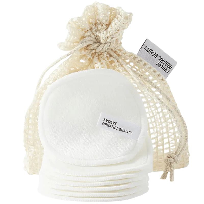 Evolve Organic Bamboo Reusable Makeup Remover Pads (7 stk)