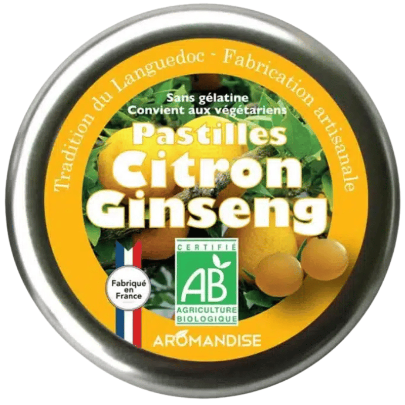 Aromandise Pastiller M. Citron og Ginseng Ø (45 g)