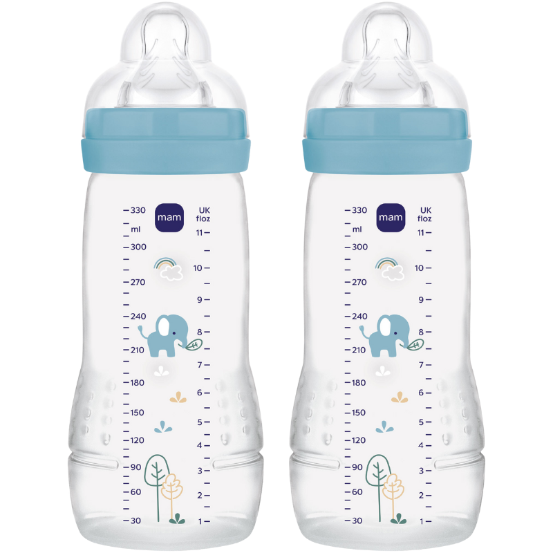 MAM Easy Active Sutteflaske Blue 330 ml (2 stk)
