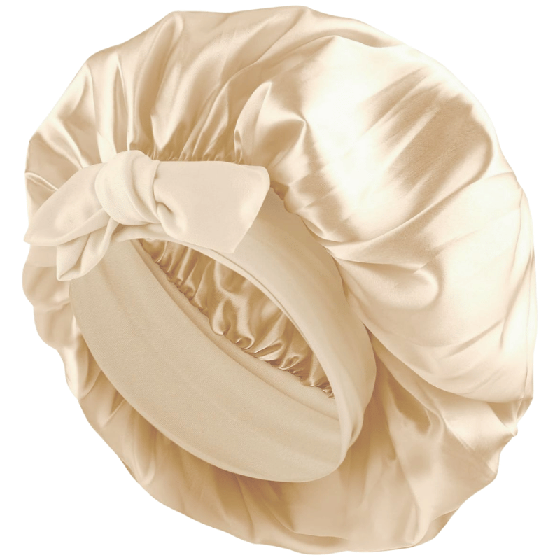 SOHO Makena Satin Hår Bonnet Beige (1 stk)