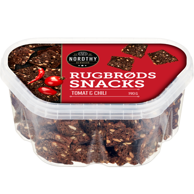 Nordthy Rugbrødssnacks Tomat & Chili (190 g)