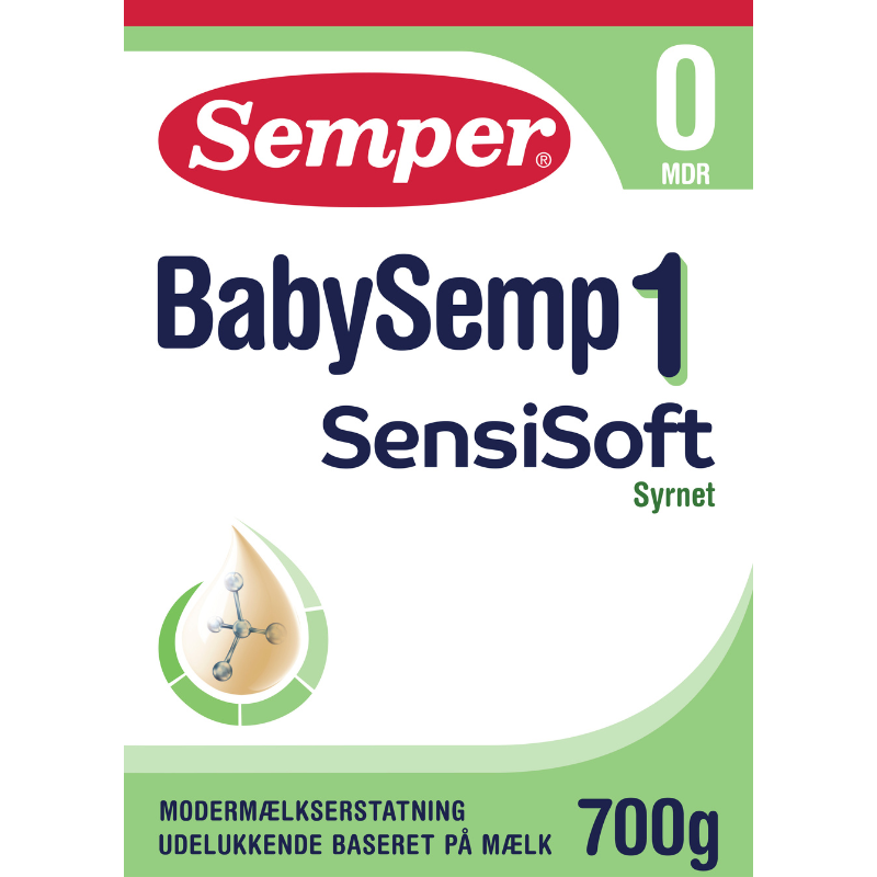 Semper BabySemp 1 Sensisoft Syrnet Modermælkserstatning - Fra 0 mdr. (700 g)