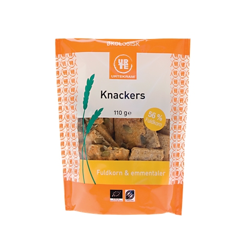 Urtekram Knackers Fuldkorn Emmentaler Ø (110 gr)