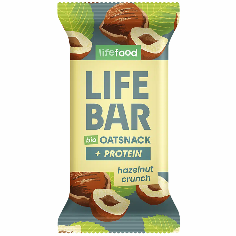 Lifefood Lifebar Havrebar Protein Hazelnut Crunch Ø (40 g)