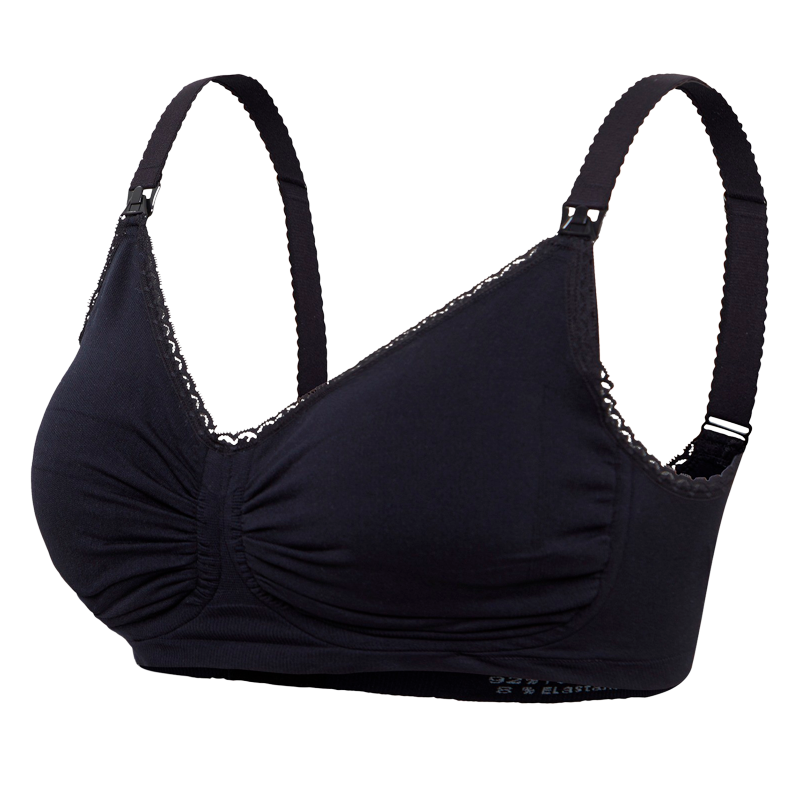 Carriwell Graviditets & Amme BH Med Carri-Gel Padded Støtte Sort - XLarge (1 stk)