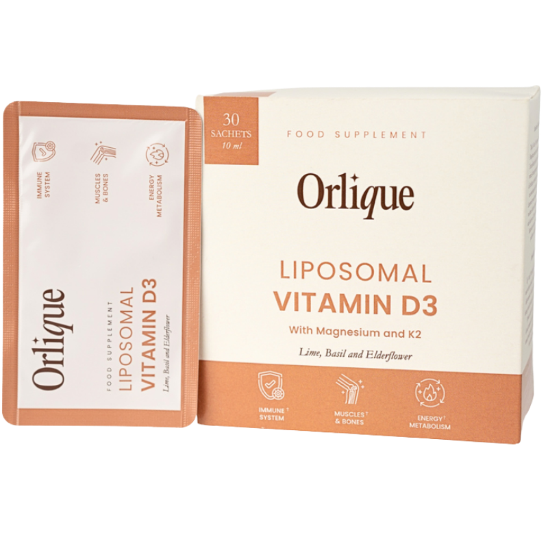 Orlique Liposomal Vitamin D3, K2 & Magnesium (30 breve)