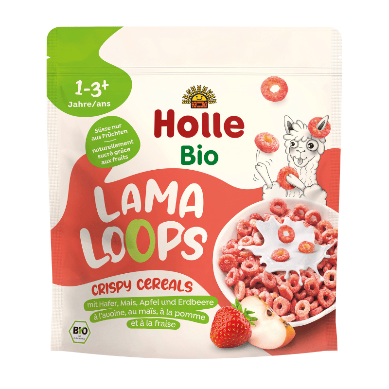 Holle Bio Lama Loops Sprøde Morgenmadsringe Ø (125 g)