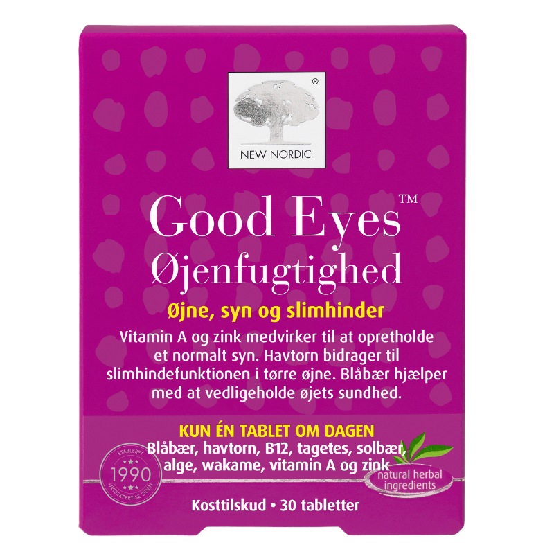 New Nordic Good Eyes Øjenfugtighed (30 tabl)
