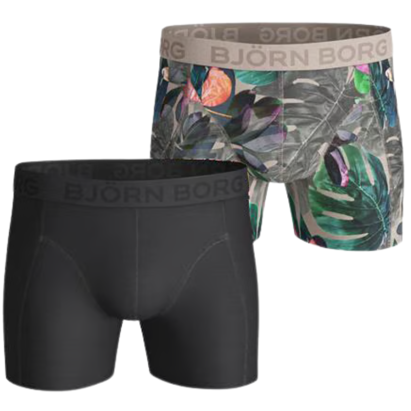 Björn Borg 2-Pack Boxershorts (Flowers & Black on Black)