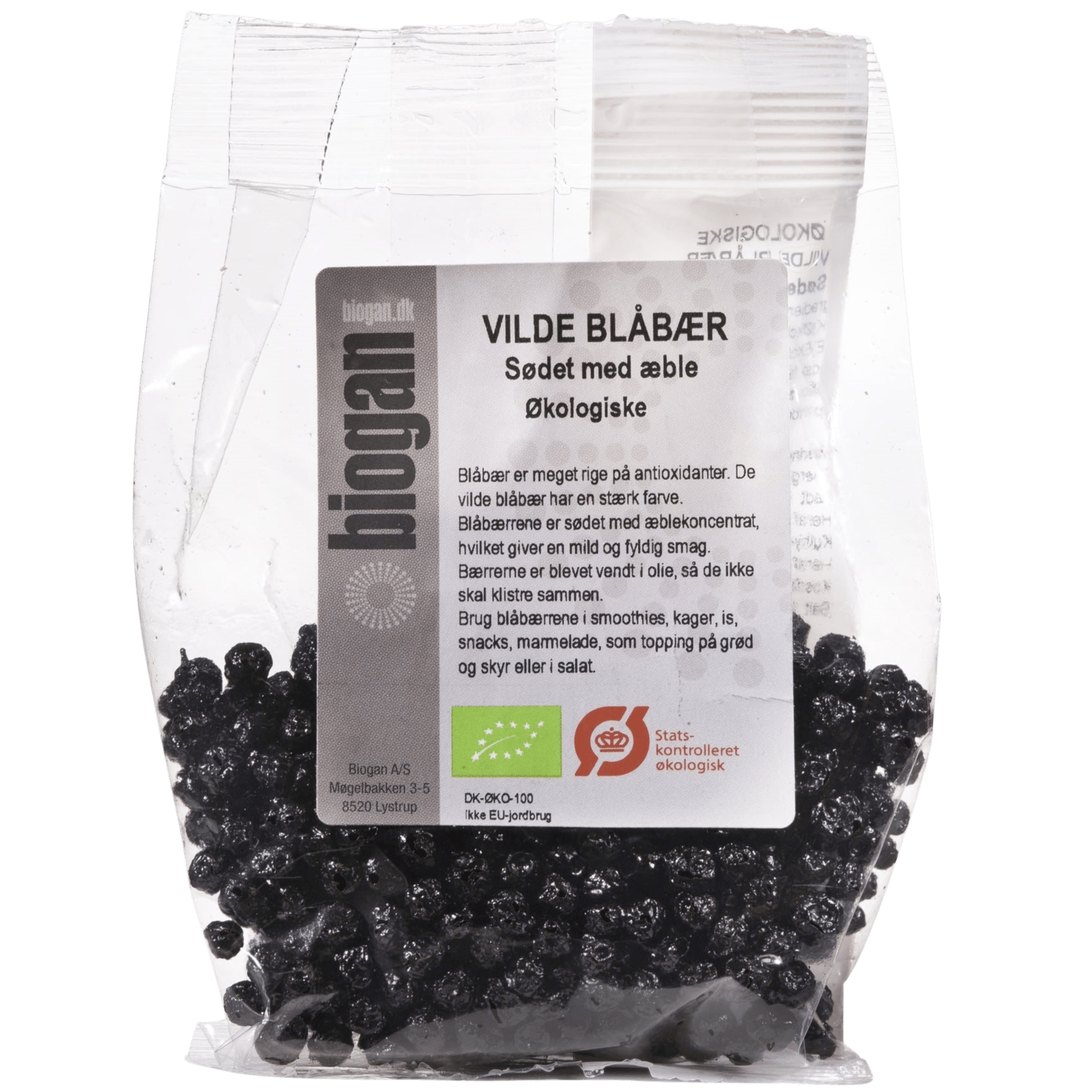 Biogan Blåbær Vilde Sødet Med Æble Ø (75 g)