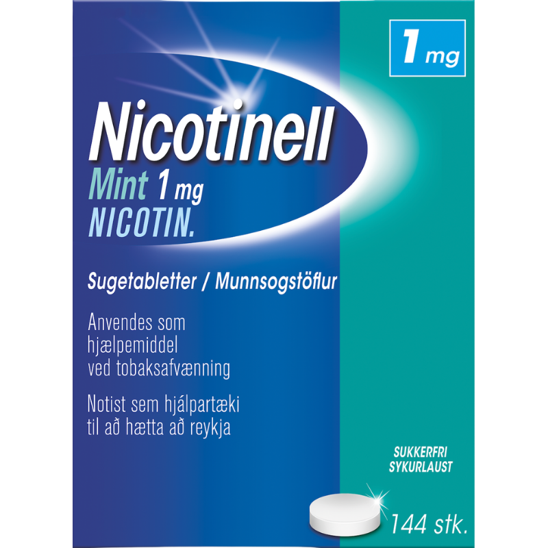 Nicotinell Mint Sugetablet 1 mg (144 stk)