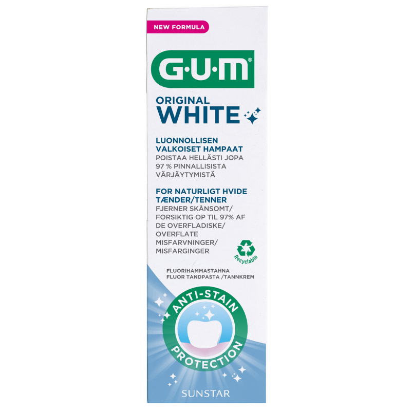 GUM Original White tandpasta
 (75 ml) GUM Original White tandpasta
 (75 ml)