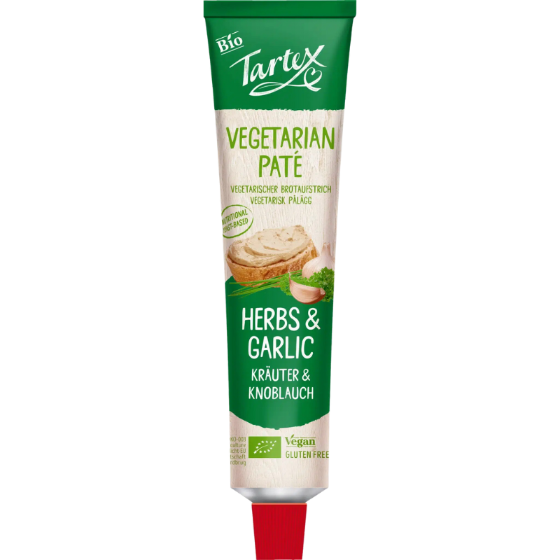 Tartex Paté Urter og Hvidløg På Tube Ø (200 g)