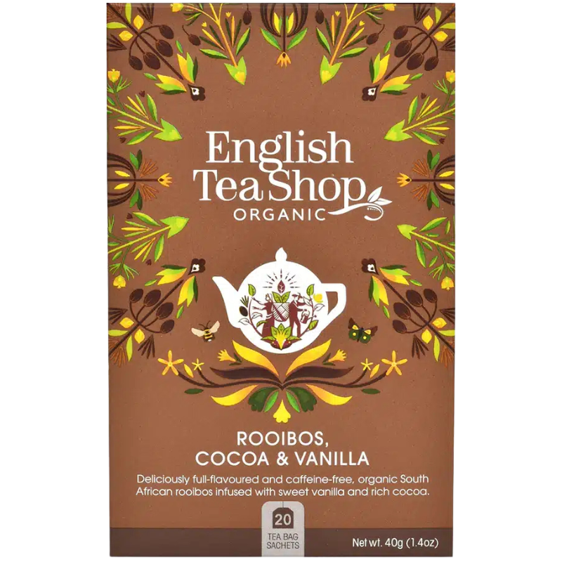 English Tea Shop Rooibos, Cocoa & Vanilla Tea Ø (20 breve)