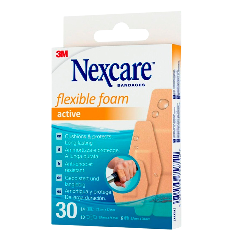 Nexcare Active Flexible Skumplastre (30 stk)