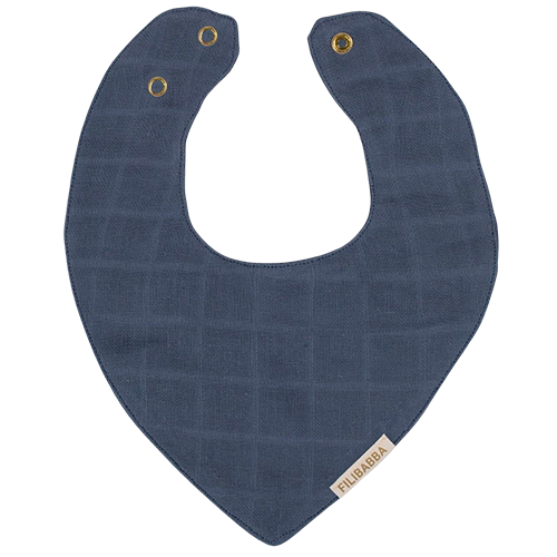 Filibabba Hagesmæk Muslin Muddly Blue (1 stk)