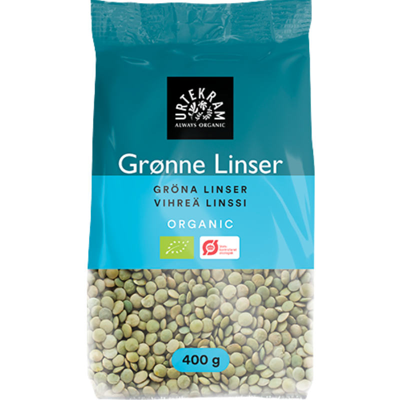 Urtekram Grønne Linser Ø (400 g)