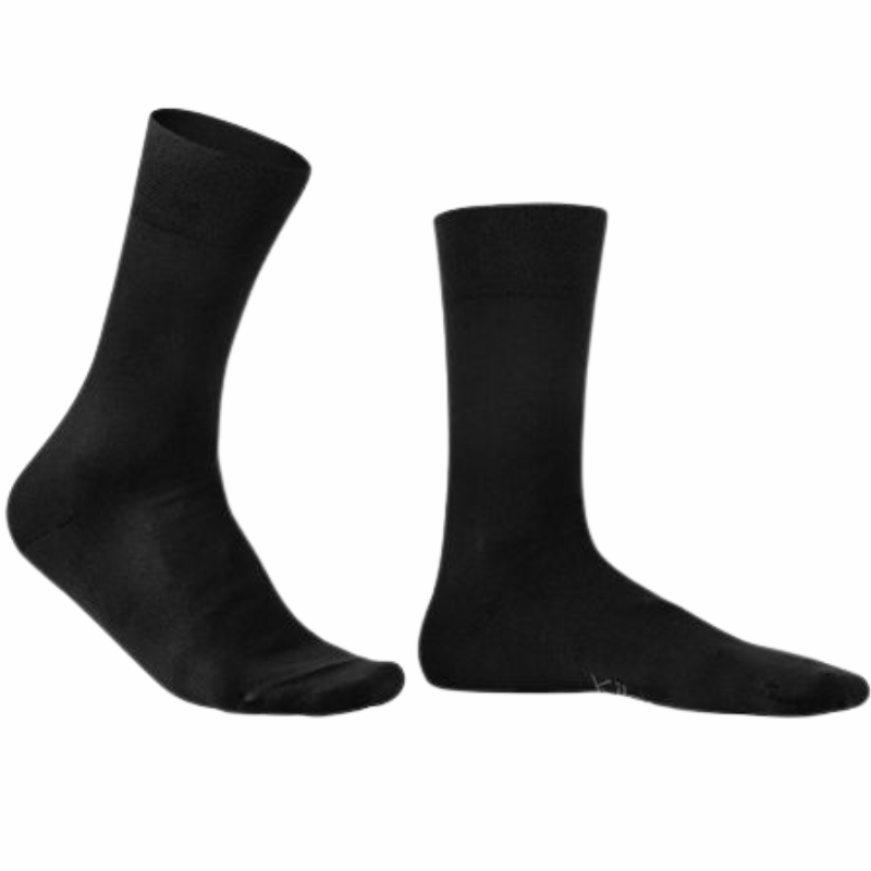 Kilde Bambus Komfort & Diabetes Strømpe Sort Str. S 35-38 (1 sæt)