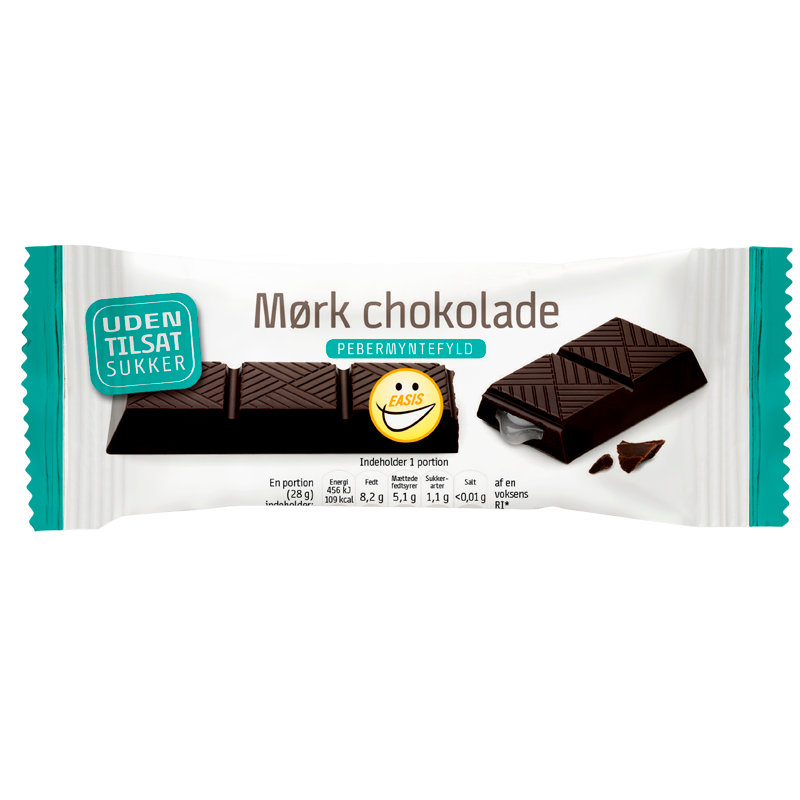 EASIS Mørk Chokoladebar Med Mintfyld (28 g)