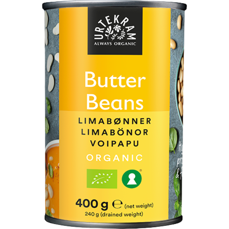 Urtekram Butter Beans Ø (400 gr)