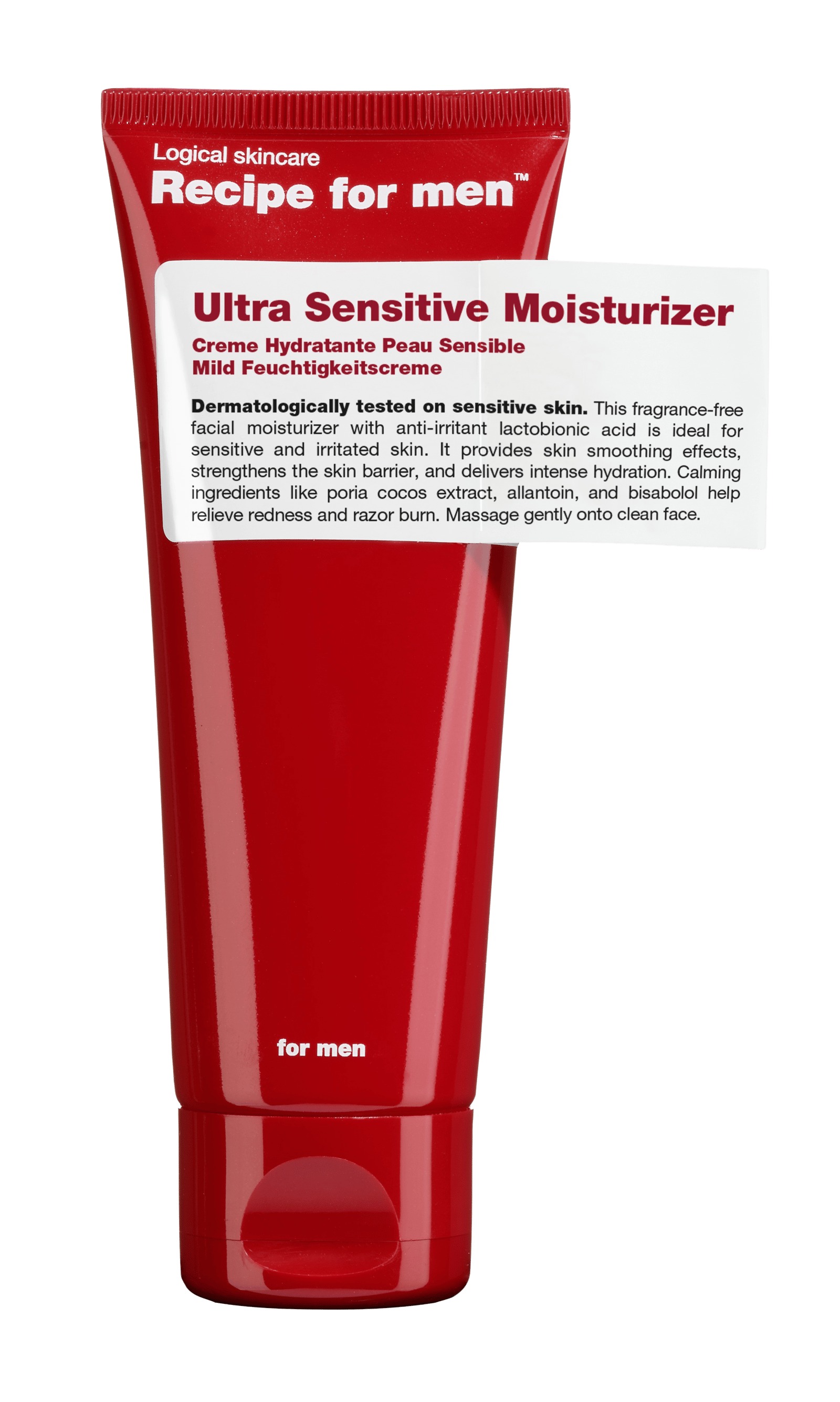 Recipe For Men Ultra Sensitive Moisturizer (75 ml)
