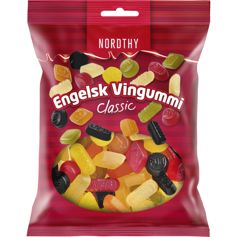 Nordthy Engelsk Vingummi Classic (300 g)