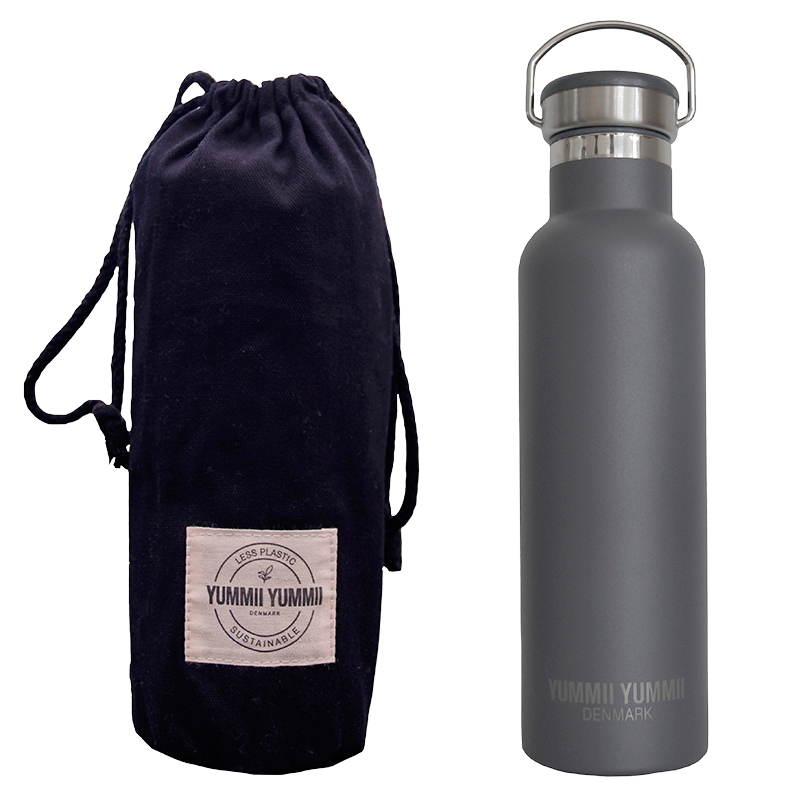 Yummii Yummii Termoflaske Charcoal Medium (600 ml)