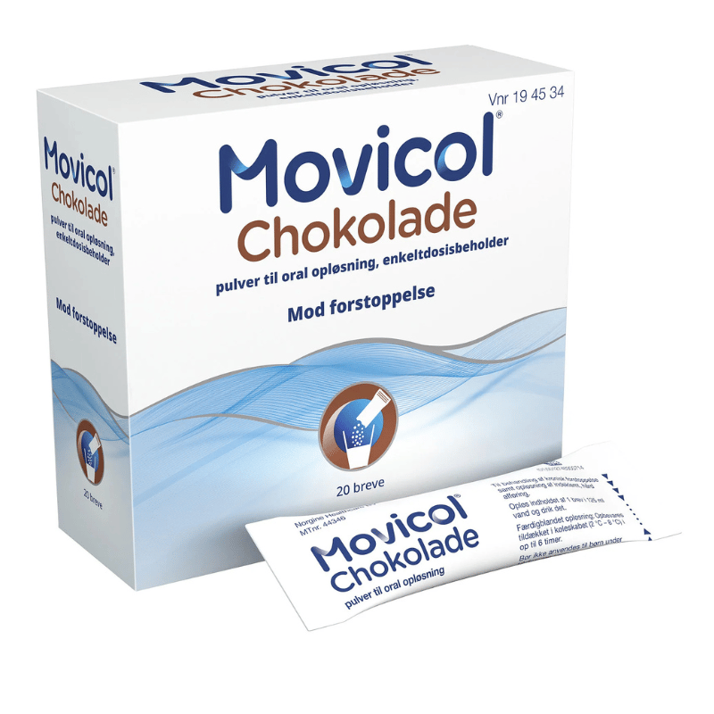 Movicol Pulver Oral Opløsning Chokolade (20 breve)