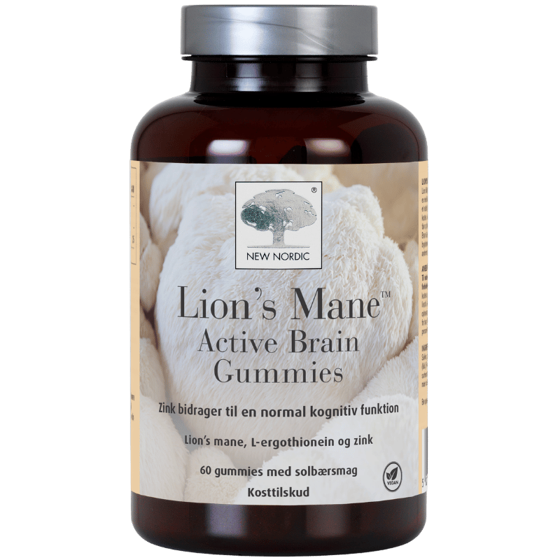 New Nordic Lions Mane Active Brain Gummies (60 stk)