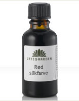Urtegaarden Rød Slikfarve - 30 ml