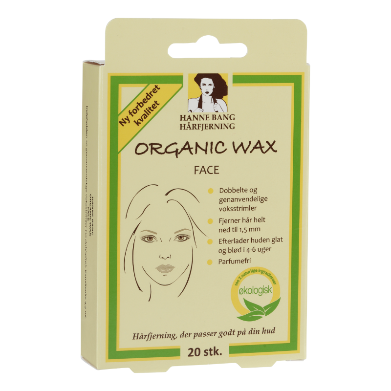 Hanne Bang Organic Wax Face Strips 20 stk.