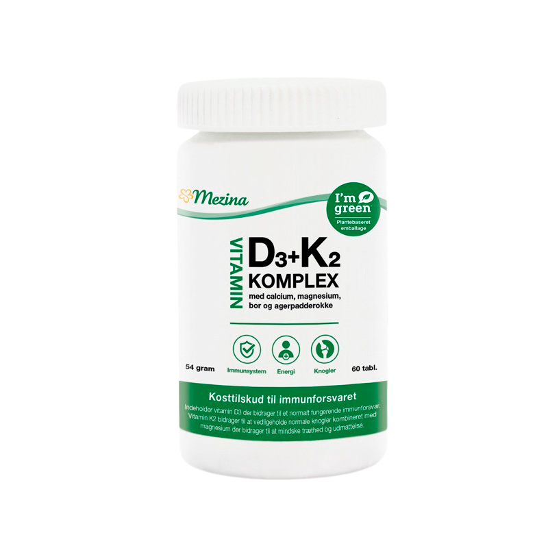 Mezina Vitamin D3 + K2 Komplex (60 tabs)