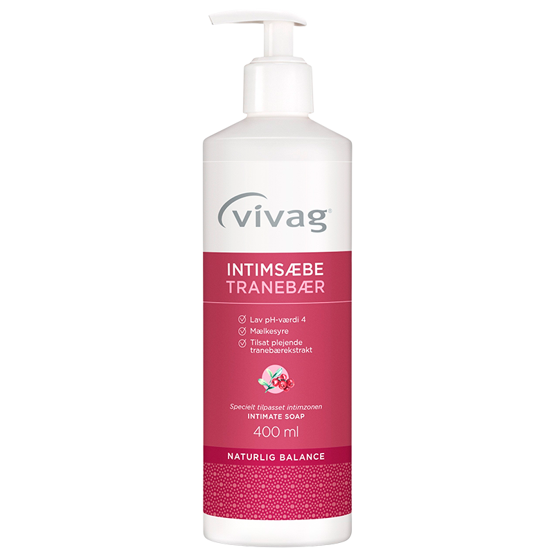 Vivag Intimsæbe Tranebær (400 ml)