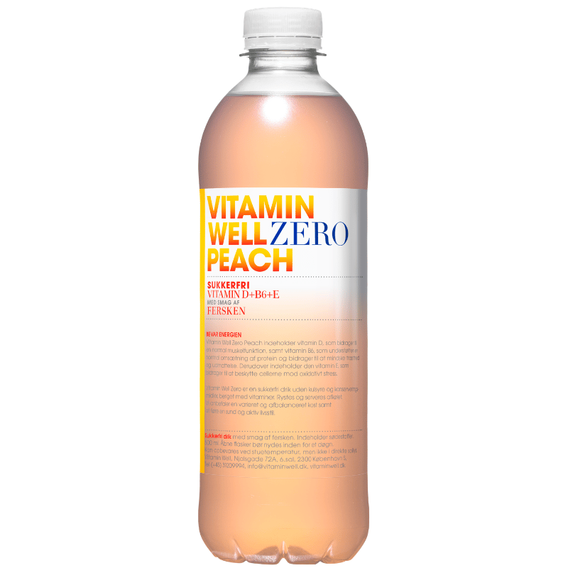 Vitamin Well Zero Peach (500 ml) fra Vitamin Well