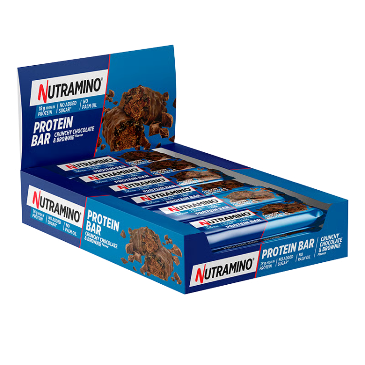 Nutramino Proteinbar Crunchy Chocolate Brownie (12 x 55 g)