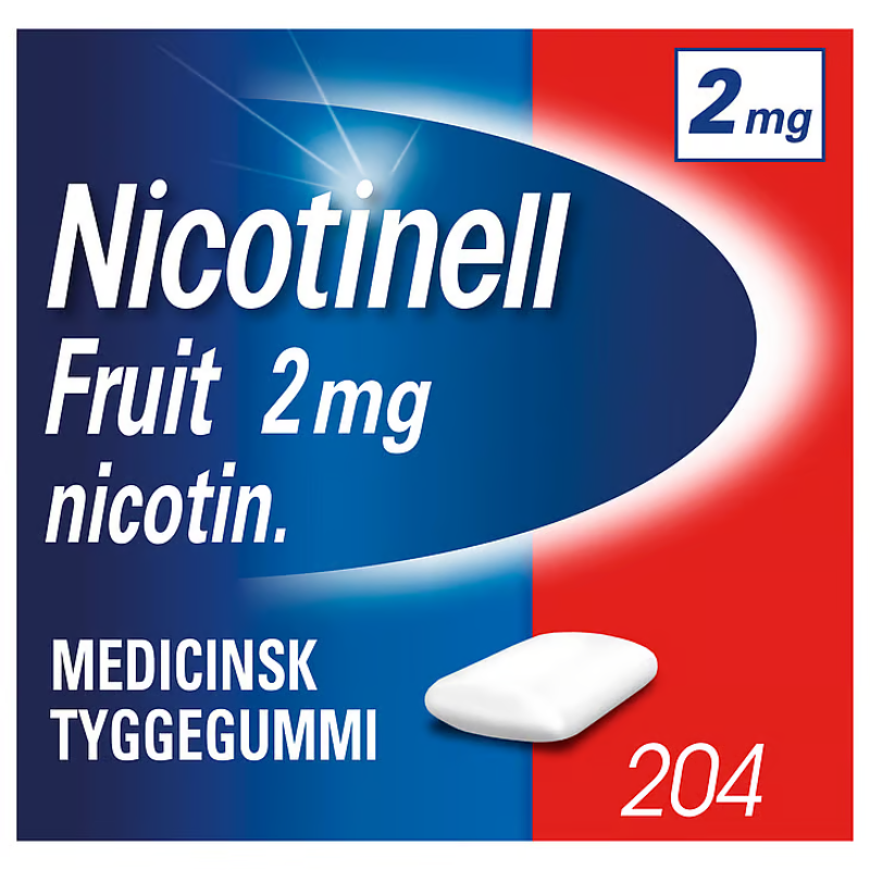 Nicotinell Fruit Tyggegummi 2 mg (204 stk)