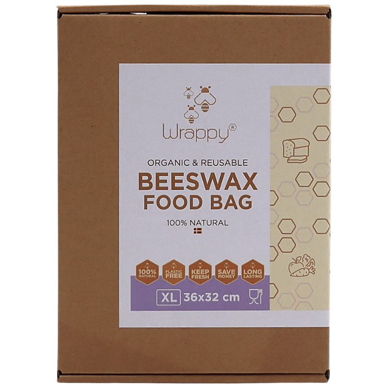 Wrappy Økologisk & Genanvendelig Bivoks Madpose X-Large (1 stk)