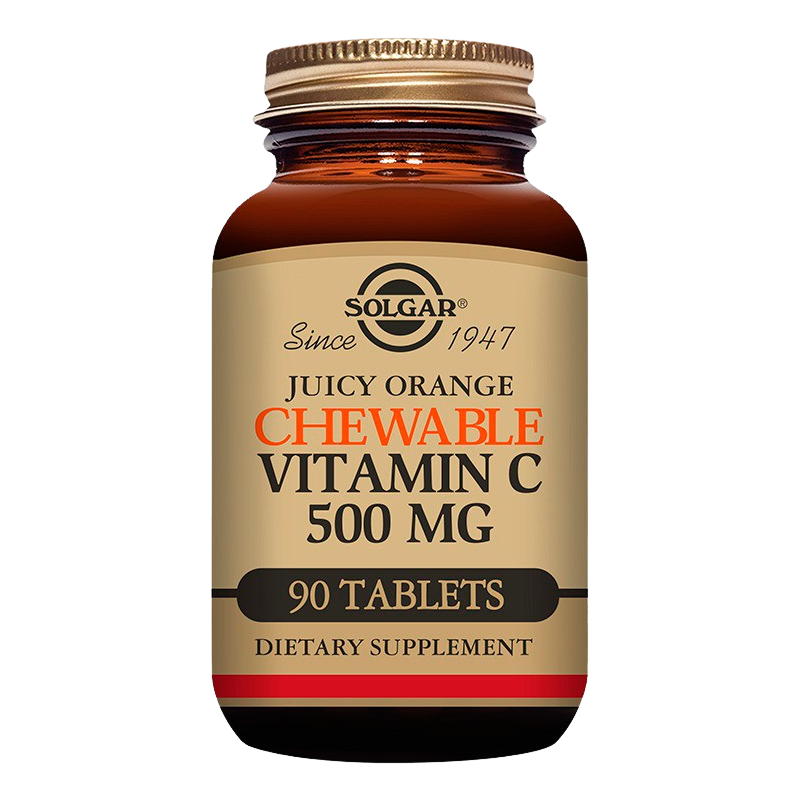 Solgar Vitamin C 500 mg Appelsinsmag (90 stk)