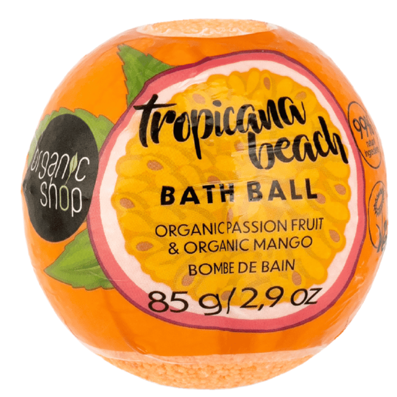 Organic Shop Tropicana Beach Passion Fruit & Mango Bath Bomb (85 g)