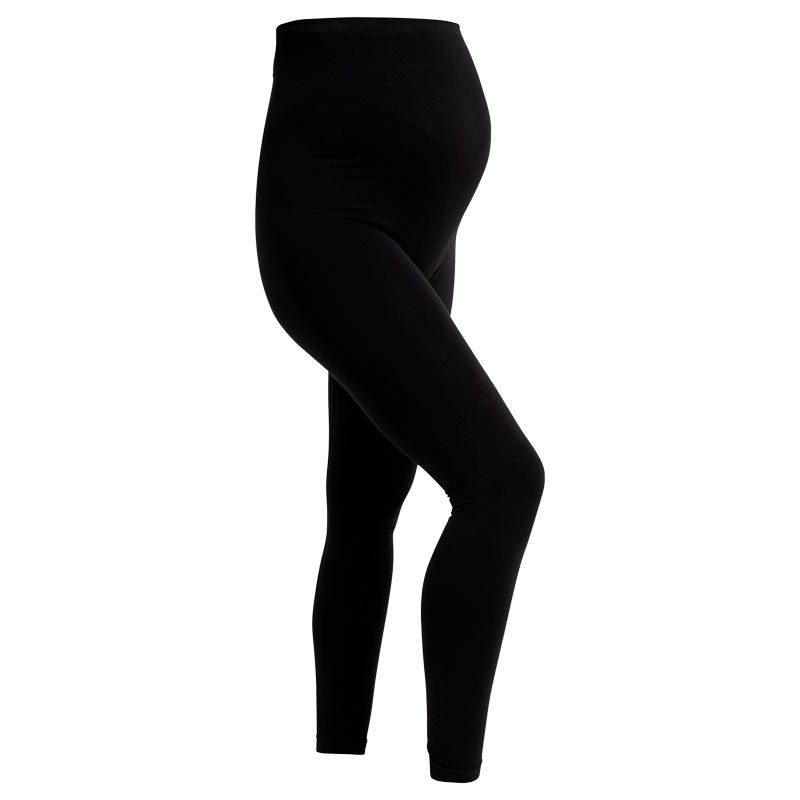 Carriwell Seamless Graviditets Leggings Med Støtte Sort - Small (1 stk)