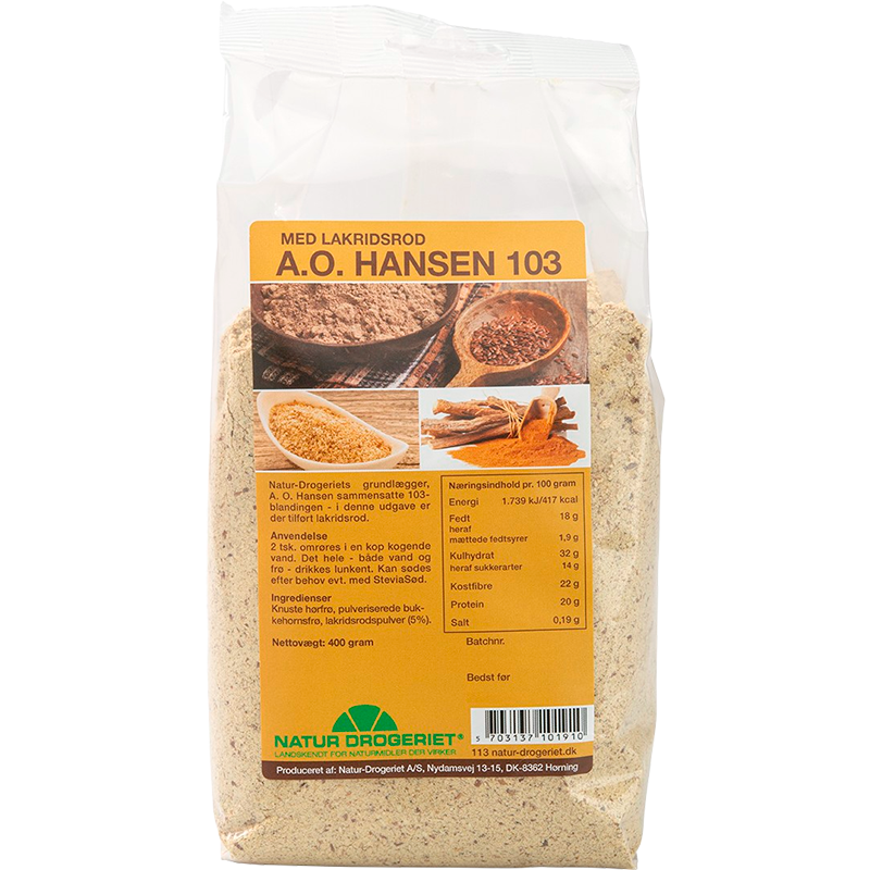 Natur Drogeriet A.O.Hansen 103 m/lakridsrod (400 g)