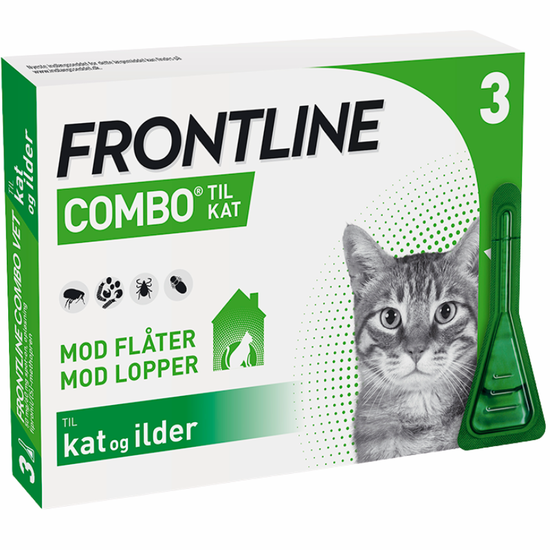 Frontline Combo Vet. Kat 50+60 mg (3 x 0,5 ml)