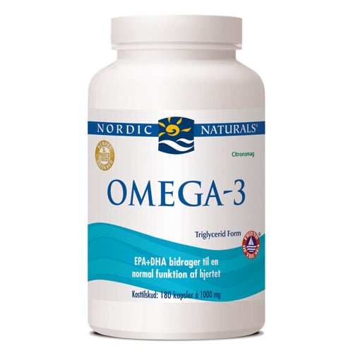 Nordic Naturals Omega-3 m. Citrus (180 kapsler)