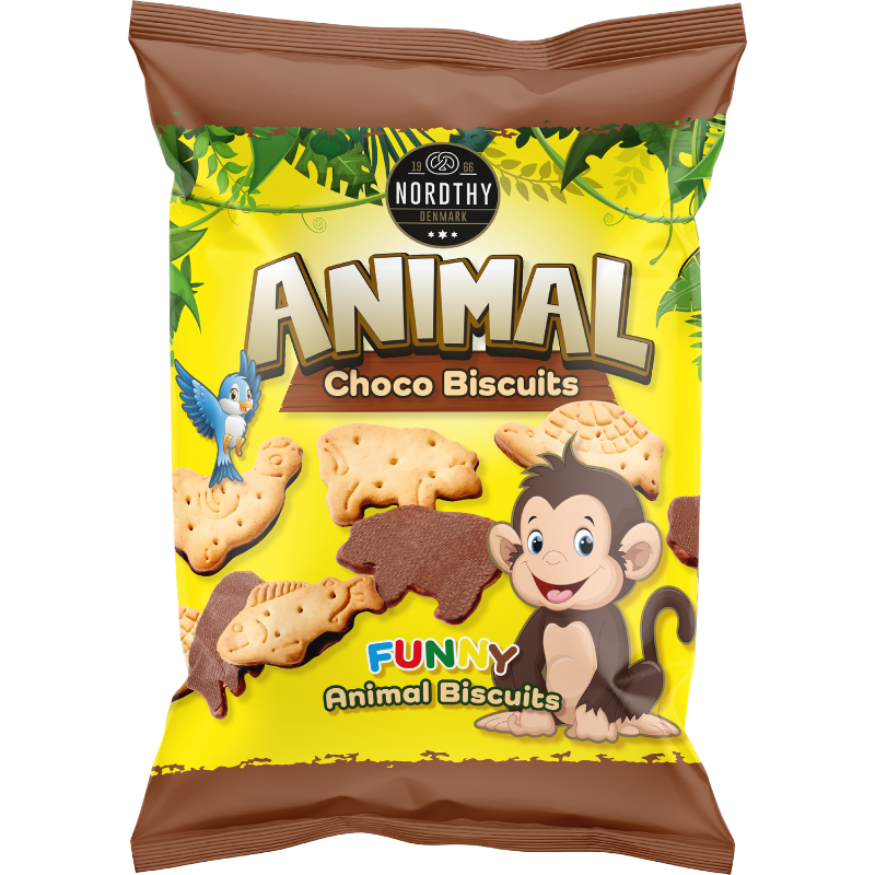 Nordthy Animal Choco Biscuits (150 g)