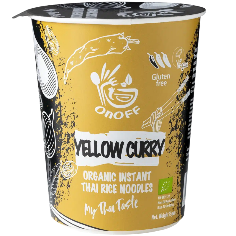On Off Thai Food Instant Nudelsuppe Gul Karry Ø (75 g)