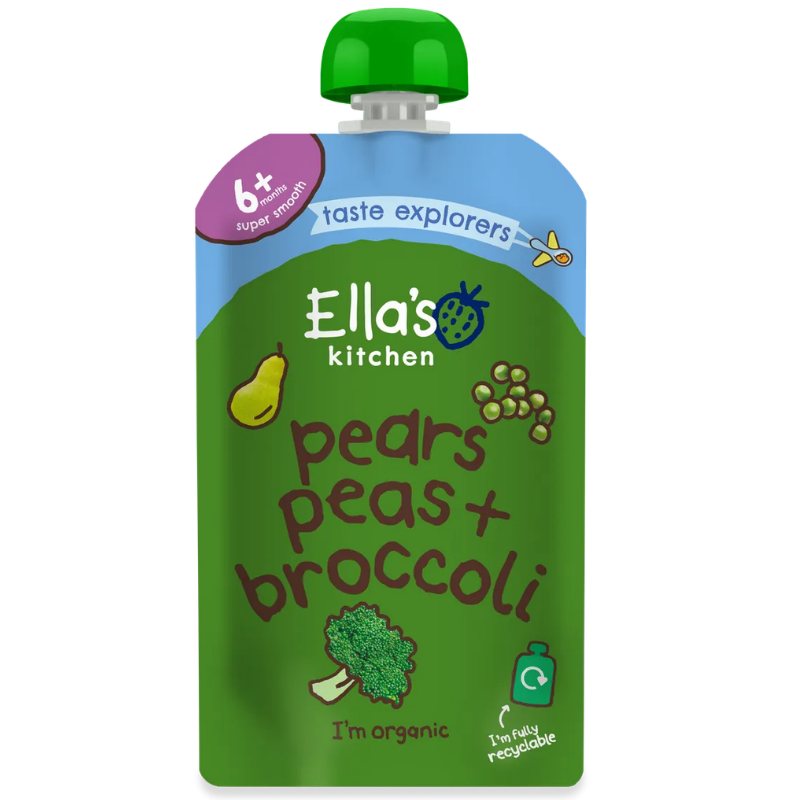 Babymos Broccoli/Pære/Ærter 6 Mdr Ø (120 gr)