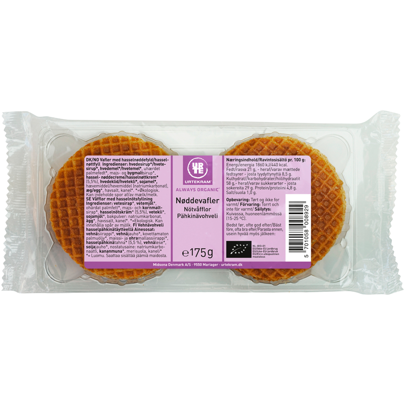 Urtekram Nøddevafler (175 g)