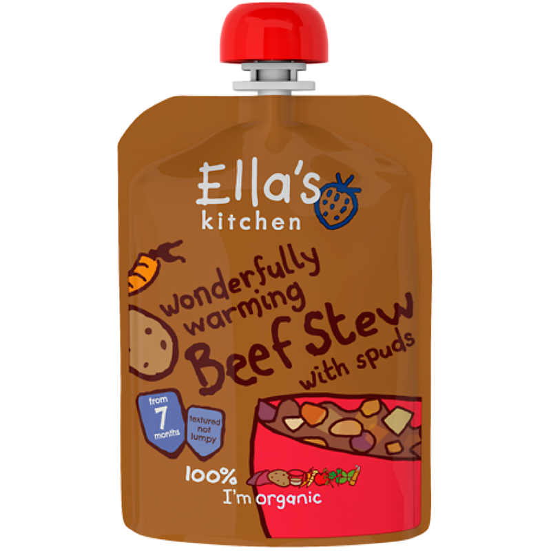 Ellas Kitchen Babymos Oksekød/Kartoffelgrøntsager Ø 7 Mdr (130 gr)
