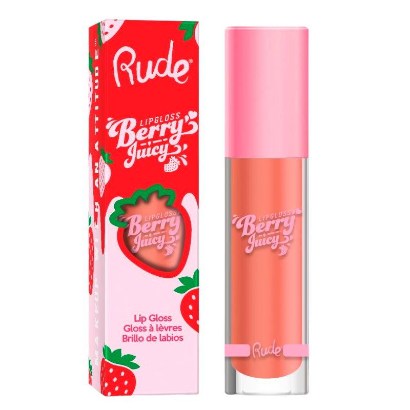 RUDE Cosmetics Berry Juicy Lip Gloss Nudist (1 stk)