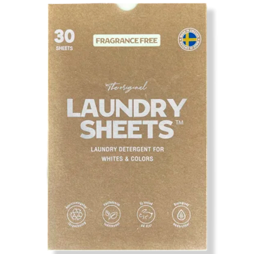 Laundry Sheets Fragrance Free (30 stk)
